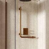Lifestyle image of Crosswater Brushed Bronze Right-Angle Grab Bar